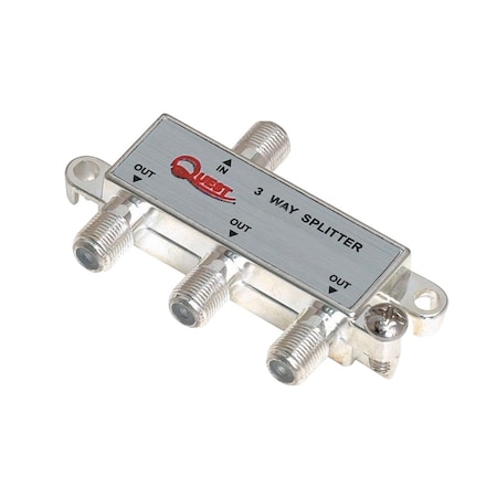 Quest Technology International Cable TV Digital Horizontal Splitter, 1Ghz - 3 Way VSP-2320